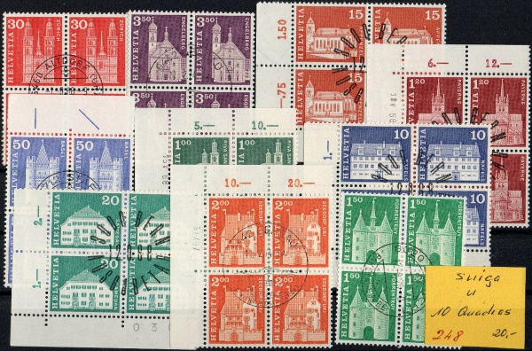 Arte . L31 - 244 / SUIÇA - 1945 -  YVERT  405/417 U - FAMOSA S foto 4