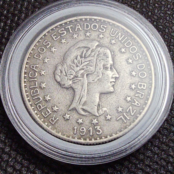 Joias . Brasil República, moeda de prata de 2000 réis de 1907. foto 7