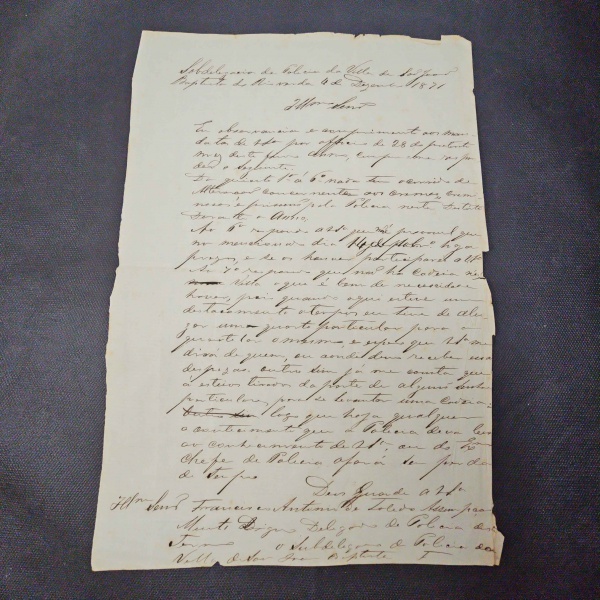 Joias . Brasil II Império, documento de venda de direitos autor foto 3