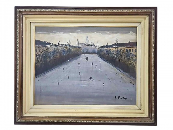 Arte . Oscar Pereira da Silva, OST, "Odalisca",  85x54 foto 1
