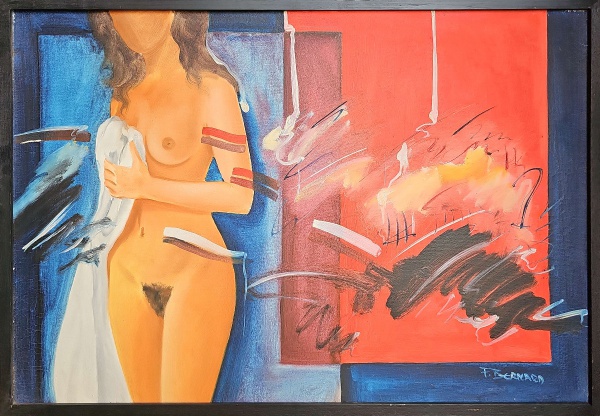 Arte . Oscar Pereira da Silva, OST, "Odalisca",  85x54 foto 6