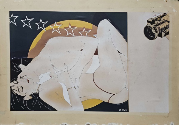 Arte . Oscar Pereira da Silva, OST, "Odalisca",  85x54 foto 7