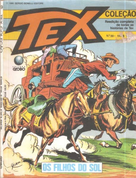 Joias . Tex Coleção nº 039 - Os filhos do sol - Editora Globo - Gibi - Exemplar em bom ...