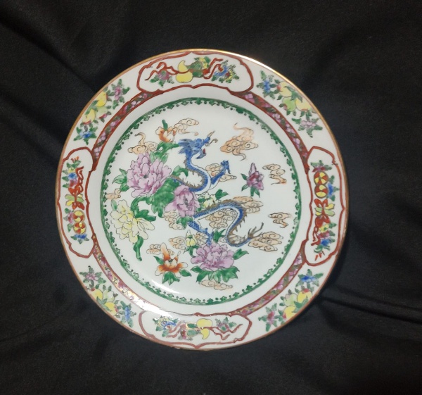 Joias . BELÍSSIMO PRATO DECORATIVO EM PORCELANA DE ORIGEM ORIEN foto 3