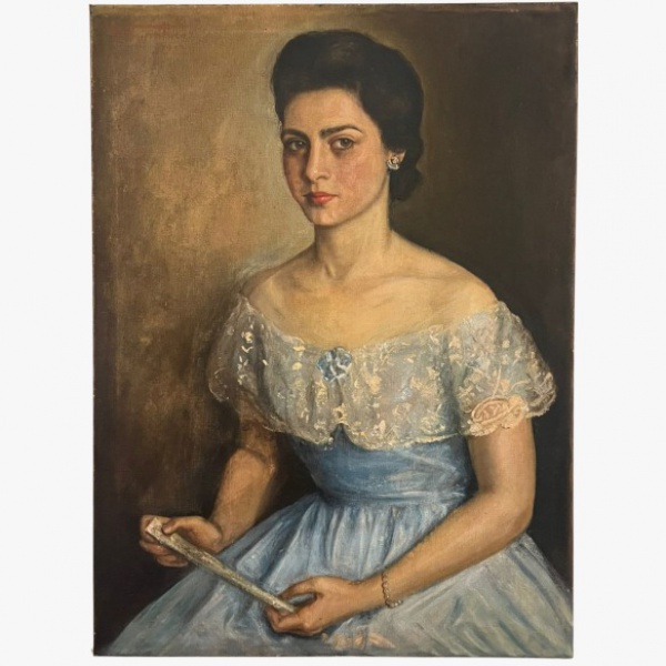 Arte . Arthur Timóteo da Costa, Figura Femina, Oleo sobre tela, 81x60