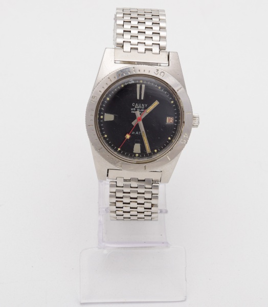 Relogios . Relógio Cauny - Incabloc / 25 rubis / ATM - Automatic / Pulseira de aço / 3,5cm ...