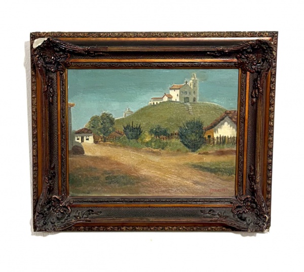 Arte . JOSÉ PANCETTI - Saquarema. Óleo sobre tela. Assinado no canto inferior direito. ...