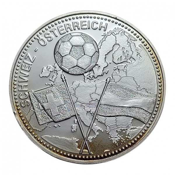Joias . Medalhada Suíça- Países Sede do Euro 2008 (Suíça-Áustria) 2008 - Cuproníquel ...