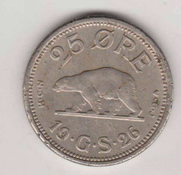 Joias . GROENLANDIA 1926 MOEDA escasso emissor