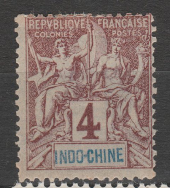 Joias . INDOCHINA COLÔNIA FRANCESA com goma