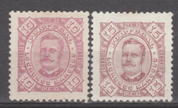 Joias . PORTUGAL COLÔNIAS -  LOURENÇO MARQUES - 2 SELOS NOVOS COM GOMA
