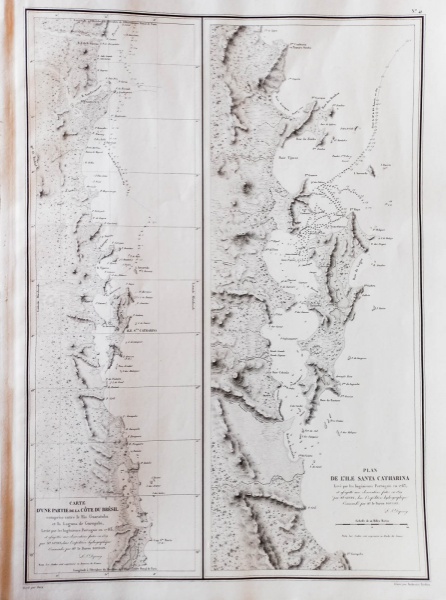 Arte . Santa Catarina - Mapa original de autoria de Ambroise T foto 2