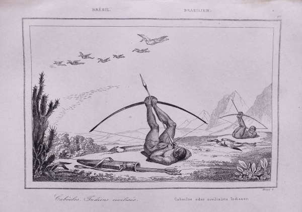 Arte . BRASIL - Gravura Original de Theodore de Bry intitulada foto 5