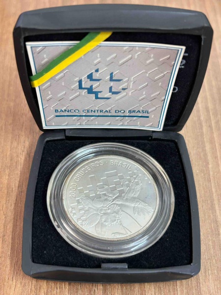 Joias . Brasil - 5 Reais de 2016 - PRATA 925, 27 Gr, 40 mm. ( J foto 1