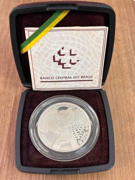 Joias . Brasil - 5 Reais de 2016 - PRATA 925, 27 Gr, 40 mm. ( J foto 2