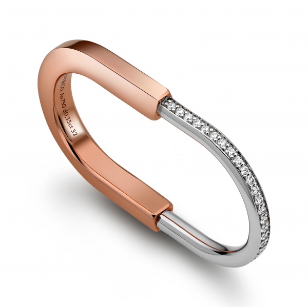 Joias . TIFFANY & Co - Anel (Joalheria: Tiffany & Co - Modelo: Lock two Fingers) em ...