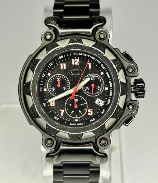 Relogios . Oakley Crankcase - Relógio suíço de pulso cronógrafo quartz com taquímetro e ...