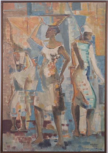 Arte . ROBERTO BURLE MARX - Abstrato. Óleo sobre tela. Obra as foto 2