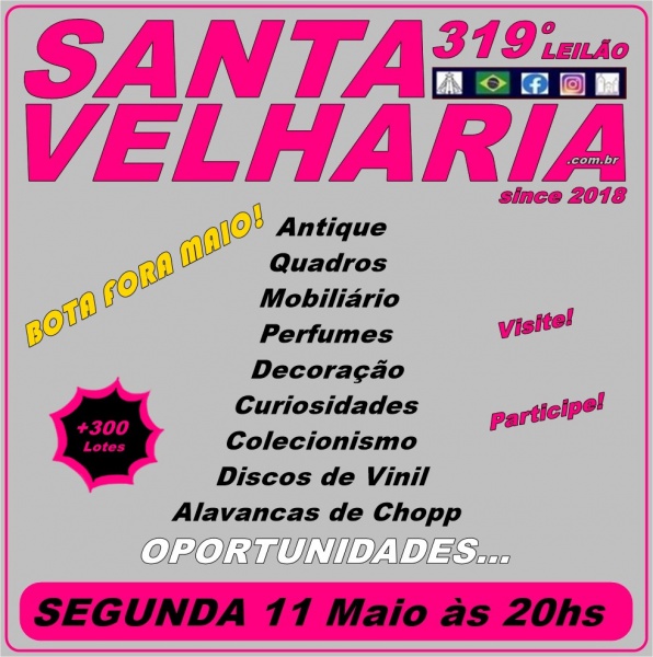 Joias . Bem Vindo (a) 319º Leilão BOTA FORA DE MAIO SANTA VELHARIA! + 300 Lotes, ...