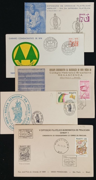 Joias . Brasil - Seleção de antigos inteiros postais, circulado foto 6