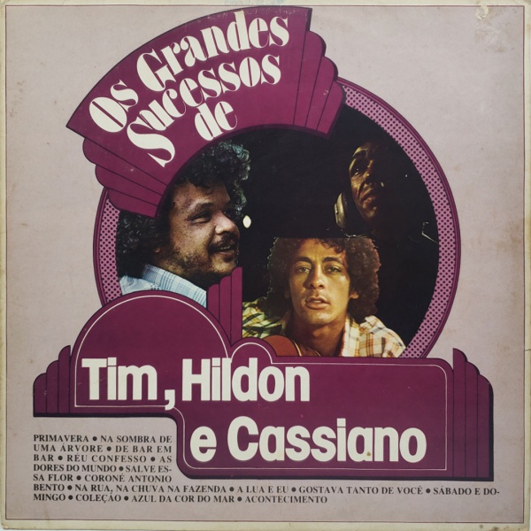 Joias . Disco de vinil : Os Grandes Sucessos de Cassiano, Tim Maia e Hyldon. Produto ...
