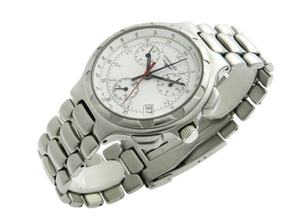 Rel gio Longines Conquest Caixa e pulseira em a o Ta