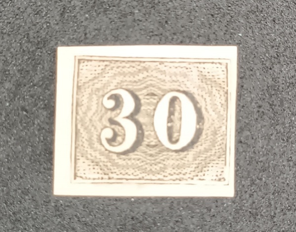 Joias . BRASIL 1 1843 - IMPÉRIO OLHO DE BOI Nº1 - PEÇA MAGNIFIC foto 4