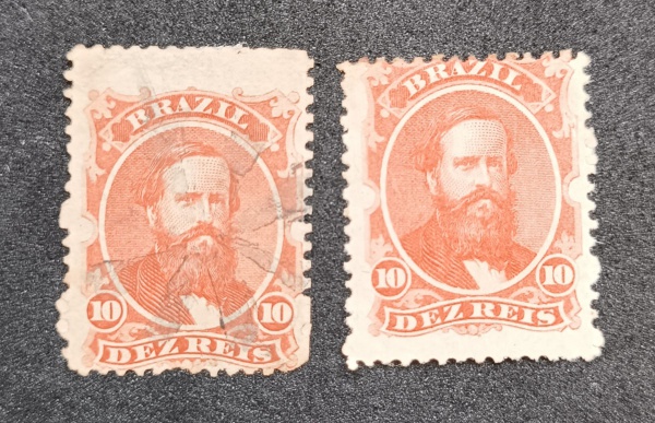Joias . BRASIL 23/29 IMPÉRIO D. PEDRO II 1866 - -LINDA SÉRIE DA foto 1