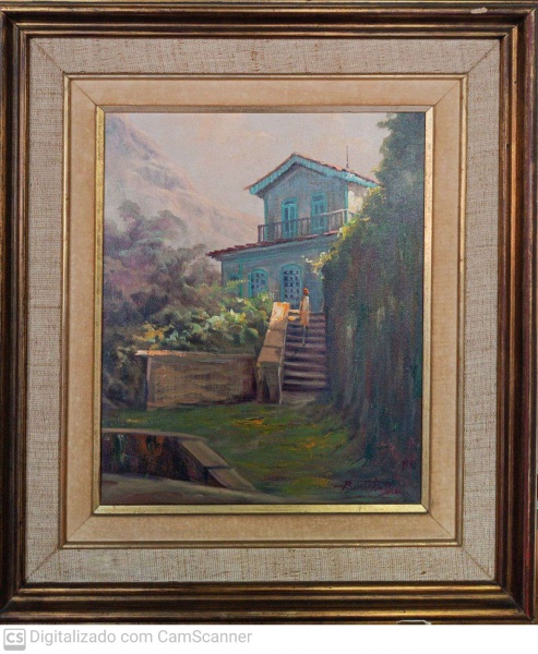 Arte . Carlos Anesi, Cavalo Marrom - óleo sobre tela - med. 80 foto 2