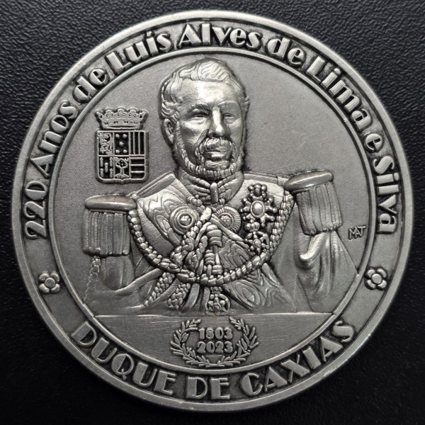 Joias . Medalha Comemorativa 200 Anos de Luís Alves de Limace Silva - Duque de Caxias - ...