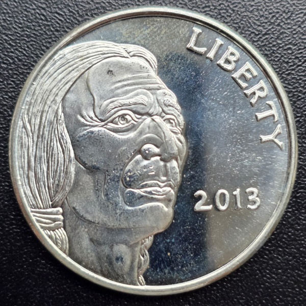 Joias . Estados Unidos - 1 Onça - 2013 Prata (.9999) - 31,1 g - 39 mm - One Troy Ounce ...