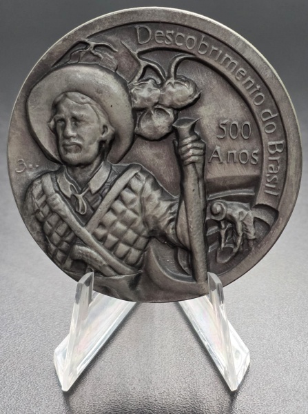 Joias . Medalha do Brasil - Oficial da Casa da Moeda - Comemorativa aos 500 Anos do ...