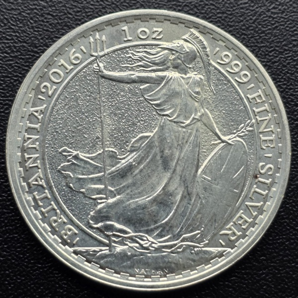 Joias . Moeda do Reino Unido - 2 libras 2016 - 5º retrato de Elizabeth II - 1 Oz - ...