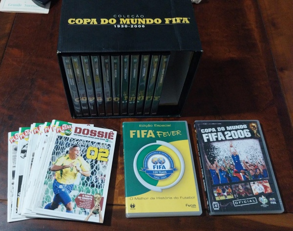 Joias . Coleção COPA DO MUNDO FIFA 1930 - 2006 - Quase Completa com 11 DVDs (faltam ...