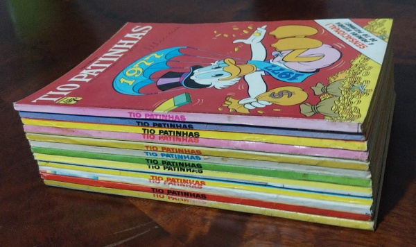 Joias . Coleção gibis TIO PATNHAS - Ano 1976 - completa com 12 edições em bom estado ...