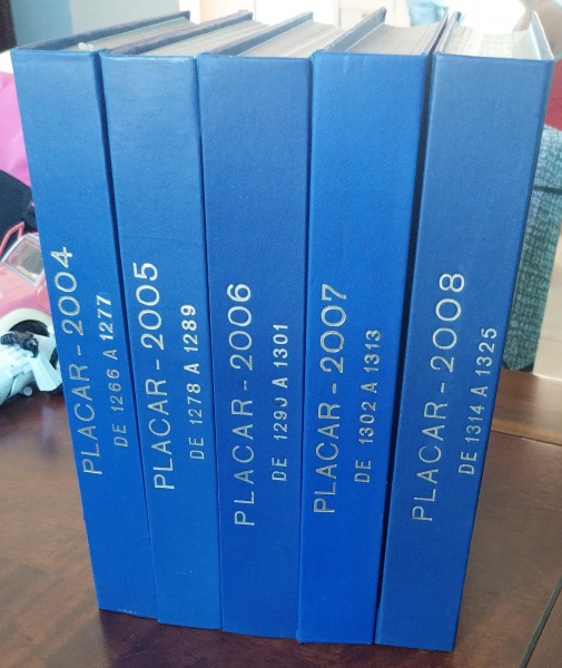 Joias . Coleção revistas futebol Placar 2004 a 2008 (edições 1266 à 1325 em 5 ...