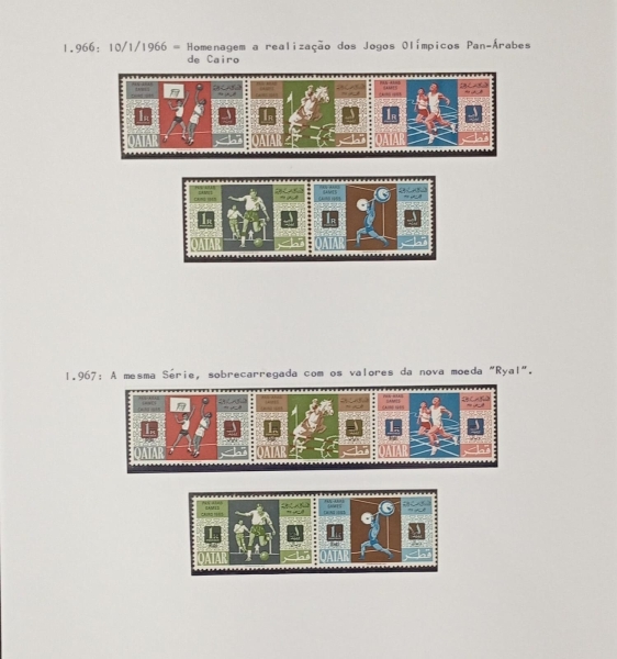 Joias . Qatar (1966) - Série completa nova + Envelope circulado foto 2