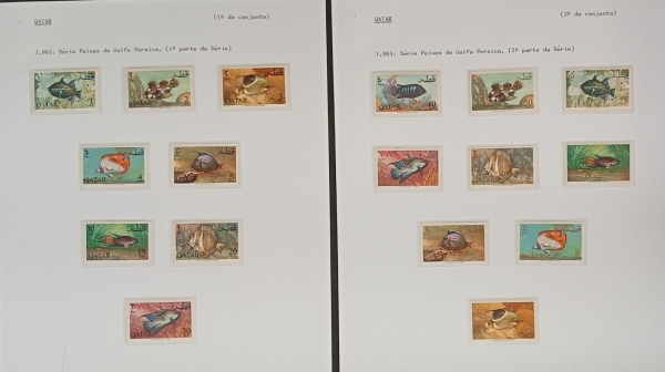 Joias . Qatar (1966) - Série completa nova + Envelope circulado foto 3