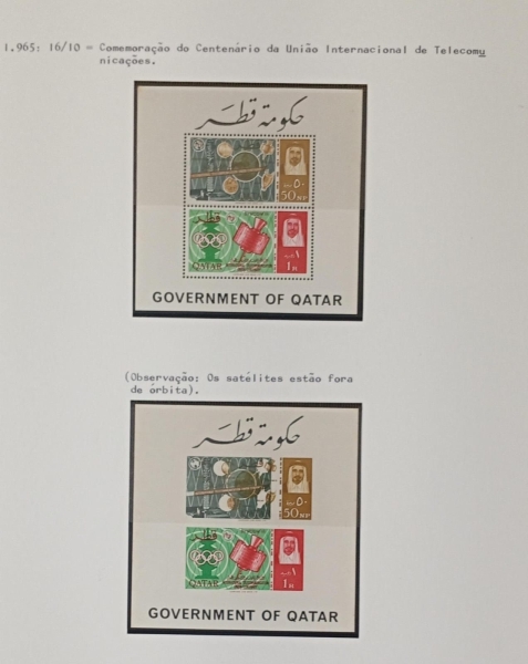 Joias . Qatar (1966) - Série completa nova + Envelope circulado foto 4