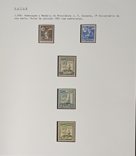 Joias . Qatar (1966) - Série completa nova + Envelope circulado foto 8