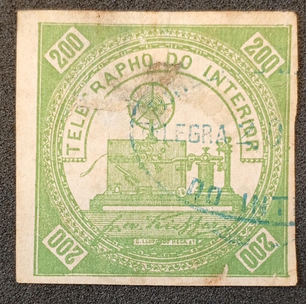 Joias . Brasil (79Q) tintureiro 100 réis - Par tete - beche sem foto 3