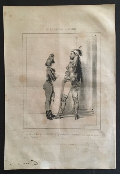Joias . litografia - Paul Gavarni (ilustrador francês 1804-1866 foto 1