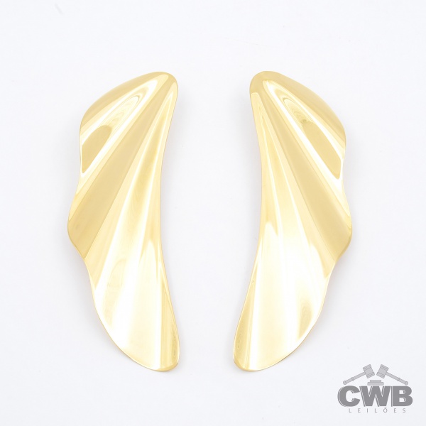 Joias . CONDIÇÃO ESPECIAL: 3x SEM JUROS: TIFFANY & Co. - Brincos High Tide em Ouro ...