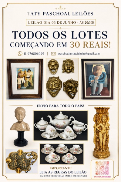 Joias . .LEILÃO DE ARTES ANTIGUIDADES E COLECIONISMO TATY PASCHOAL realizado em 03 DE ...