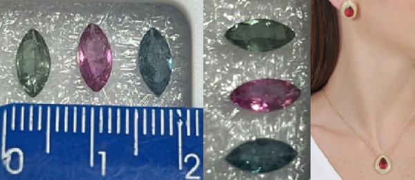 Joias . TURMALINA PARAIBA AFRICANA -  LAPIDAÇÃO GOTA  - COR AZU foto 7