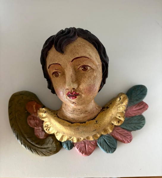 Arte . Antiga escultura de galo, em faiança com bela pintura 2 foto 4