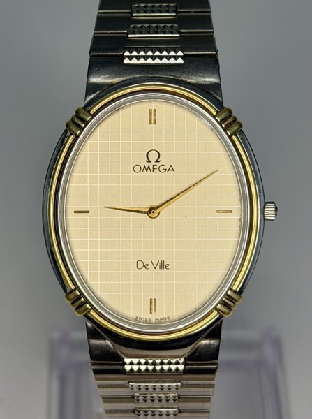 Relogios . Omega De Ville - Relógio suíço de pulso Quartz com pulseira original em aço e ...