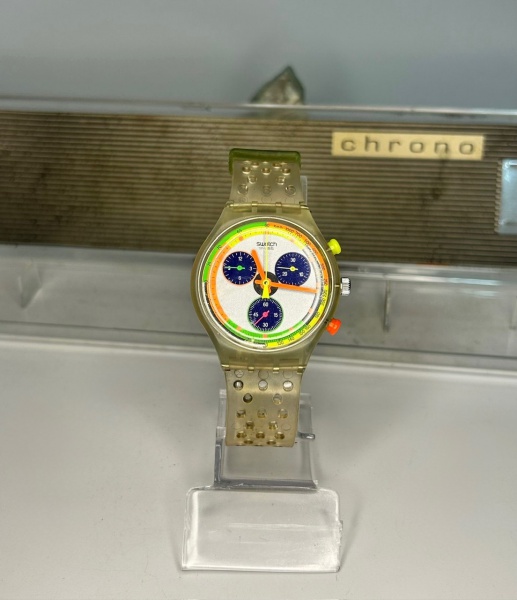 Relogios . Swatch Chrono - Relógio suíço de pulso cronógrafo quartz com pulseira original ...