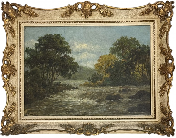 Arte . INIMÁ DE PAULA (Minas 1918 / Minas 1999) Óleo sobre tel foto 1