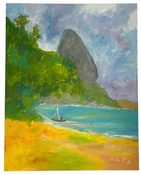 Arte . INIMÁ DE PAULA (Minas 1918 / Minas 1999) Óleo sobre tel foto 8